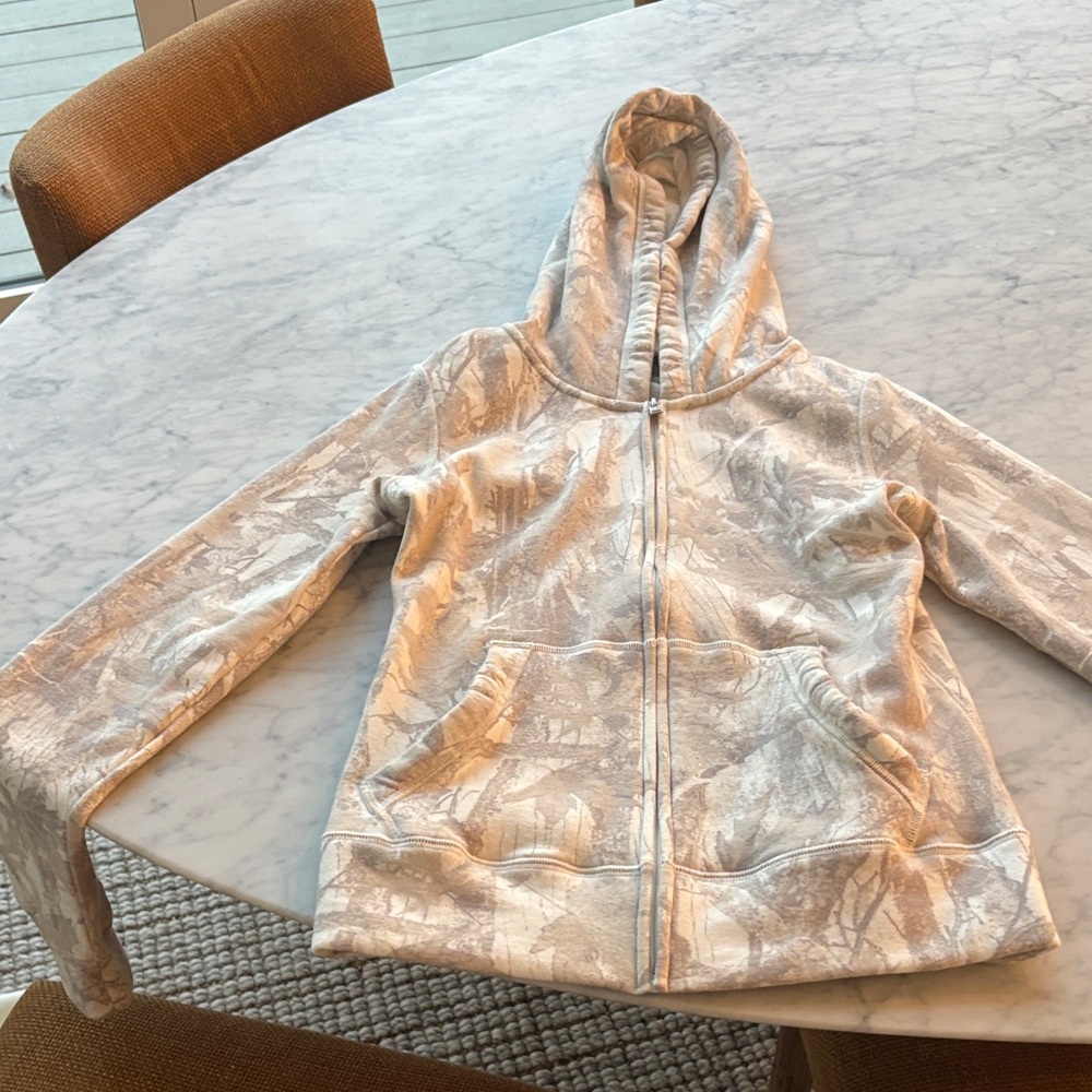 Hollister Kids Beige Camouflage Hoodie